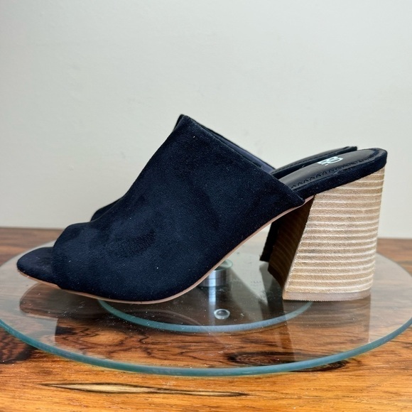 BP Callum Open Toe Mule In Black size 8 - Picture 7 of 14